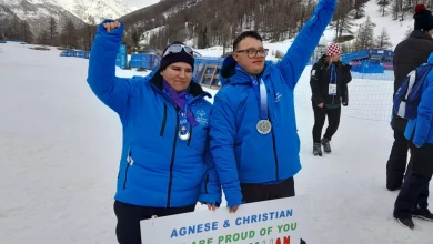 Christian ed Agnese brillano ai Giochi Mondiali Invernali Special Olympics a Pragelato. 1 Christian ed Agnese brillano ai Giochi Mondiali Invernali Special Olympics a Pragelato.