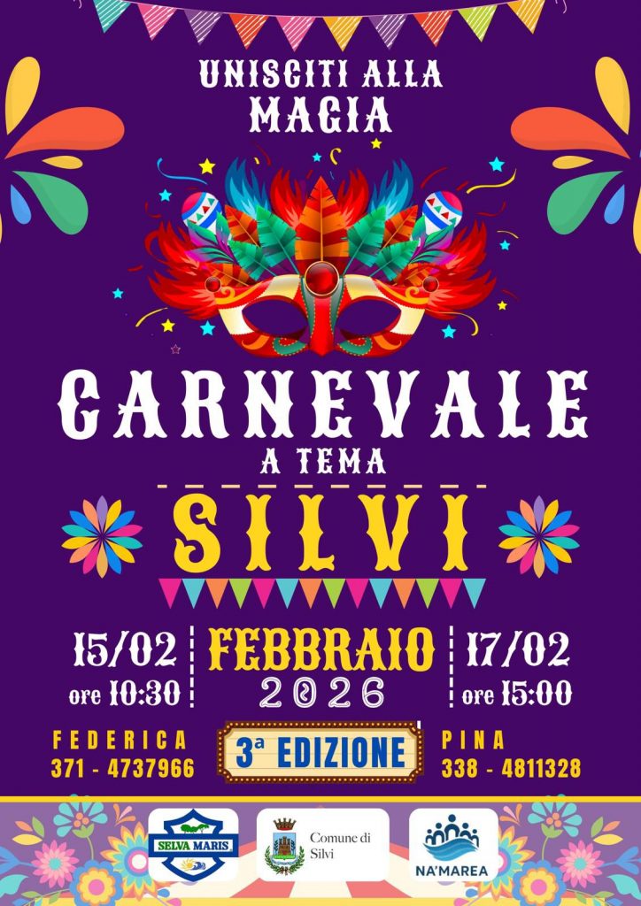 Carnevale a Tema Silvi Marina 15 17022026 locandina