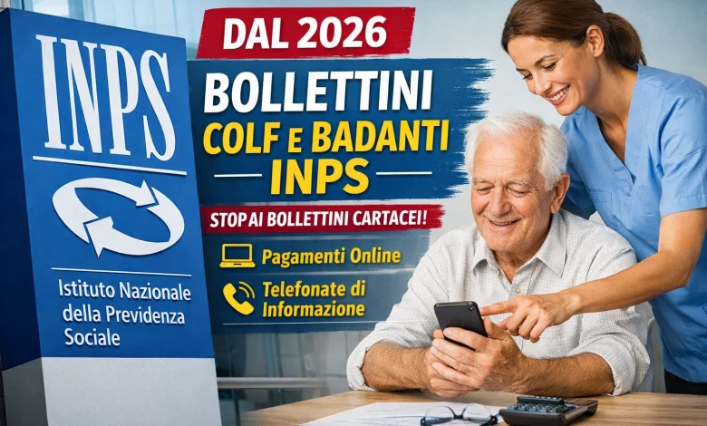 bollettini colf badanti INPS